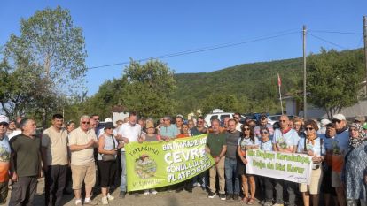 MENGEN AĞALAR KÖYÜ'NDE PROTESTO!!!