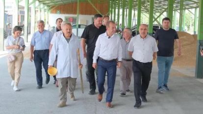 Protokolden TMO Ofisi ve Kurutma Tesisine ziyaret…
