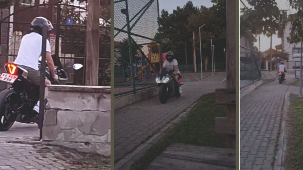 Çocuk Parkı Motor Pistine Döndü! Aileler İsyanda