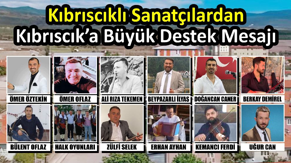 Kıbrıscık'lı sanatçıların ortak mesajıdır.