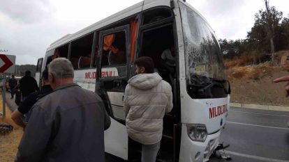 Bolu-Mudurnu yolunda yolcu otobüsü kaza yaptı