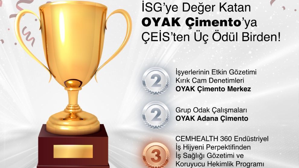 İSG’ye Değer Katan OYAK Çimento’ya ÇEİS’ten Üç Ödül Birden