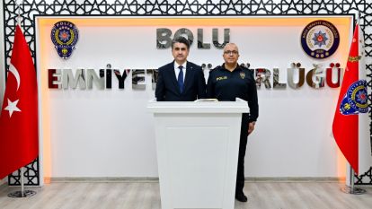 Bolu Valisi Abdulaziz Aydın'dan, Emniyet Müdürü Yılmaz İpar'a Hoş geldiniz Ziyareti...