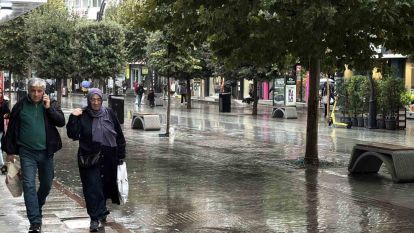 Bolu'da yağmur etkili oldu