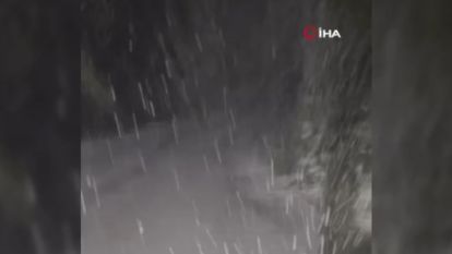 Bolu'nun yüksek kesimlerine kar yağdı
