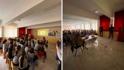 GÖYNÜK'TE MİNİKLER "YEŞİL VATAN-BENİM OKULUM GELECEĞE ÇARE" DEDİ