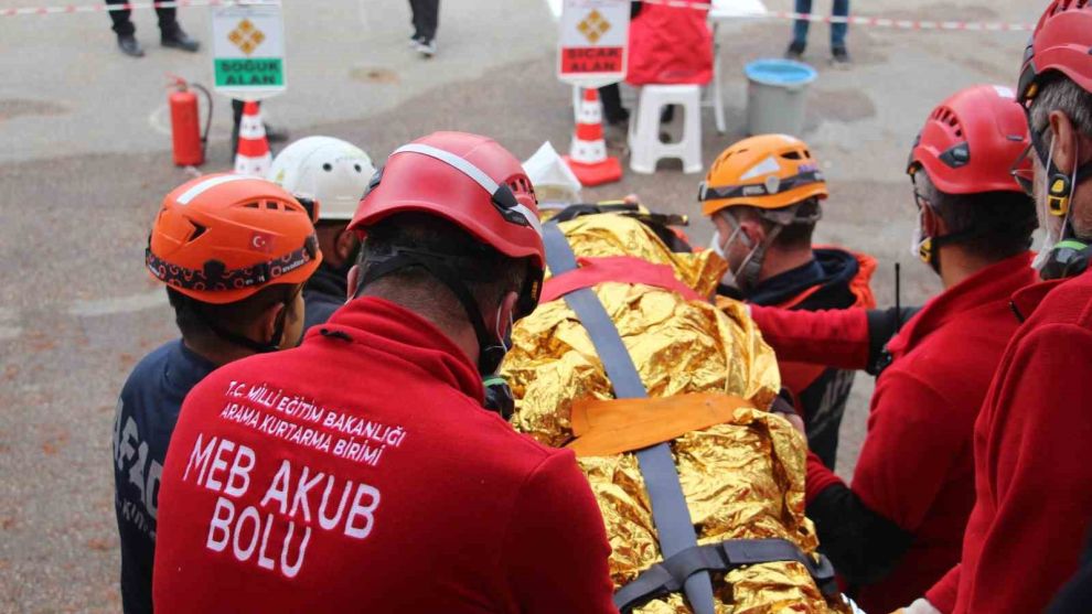 ’Bolu’da 5.8’lik deprem’ senaryosu gerçeğini aratmadı