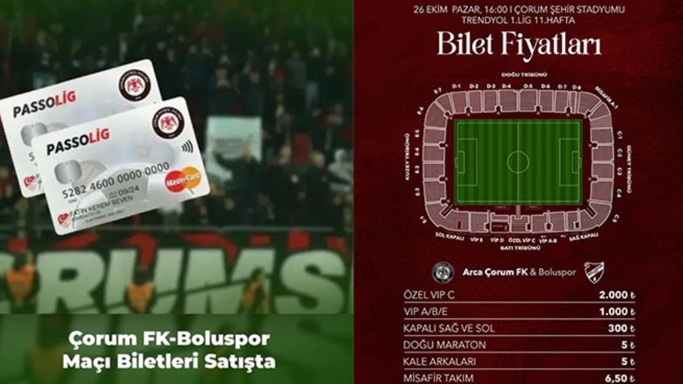 Çorum'a deplasmana gidecek taraftara müjde...