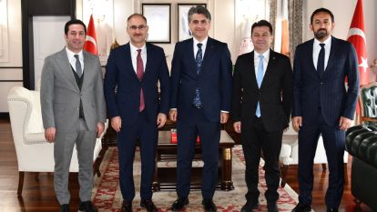 Bolu Valisi Abdulaziz Aydın'a Spor adamlarından, Önemli ziyaret