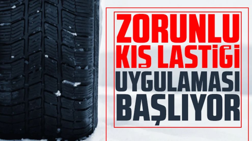 Zorunlu kış lastiği uygulaması başladı