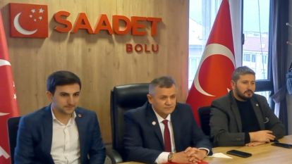Saadet Partisinde Yeni il Başkanı Basın Toplantısı Yaptı...