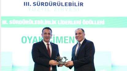 OYAK Çimento'ya “Sürdürülebilirlik Liderleri” Ödülü