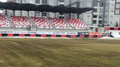Vanspor -Boluspor maçında Sahanın Hali Düşündürücü...