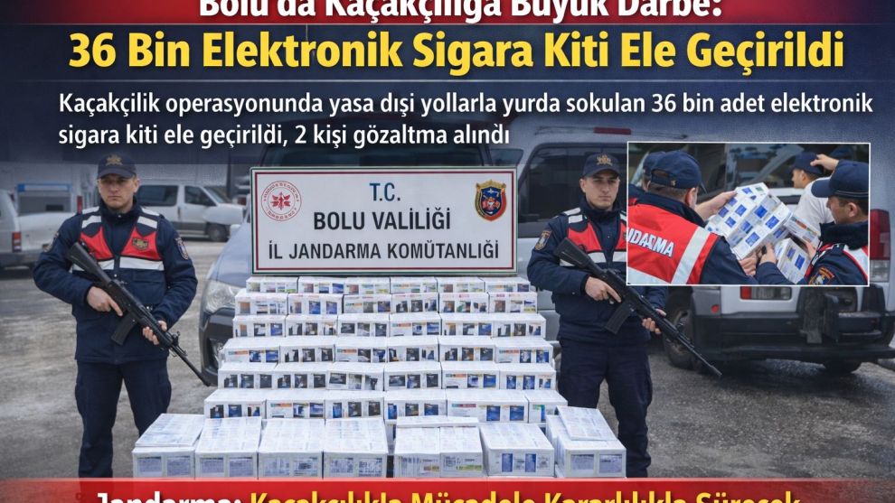 36 Bin Elektronik Sigara Kiti Ele Geçirildi