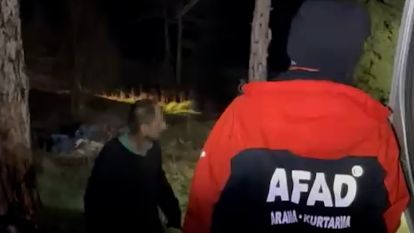 Bolu'da kaybolan zihinsel engelli vatandaş 20 saat sonra sağ bulundu