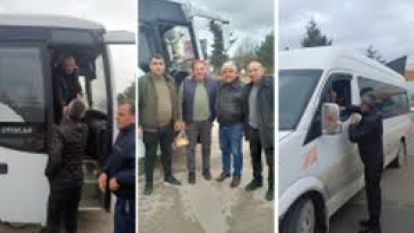 Şoförlerin kandilini kutlayarak kandil simidi ve türk kahvesi dağıttılar
