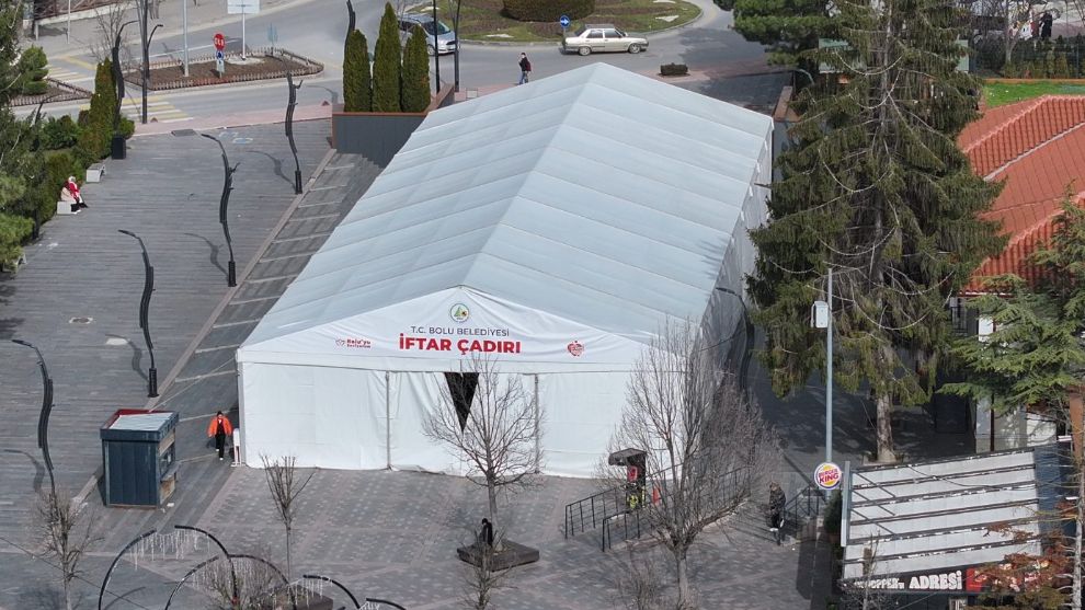 Bolu Belediyesi İftar Çadırı Ramazan Ayına Hazır