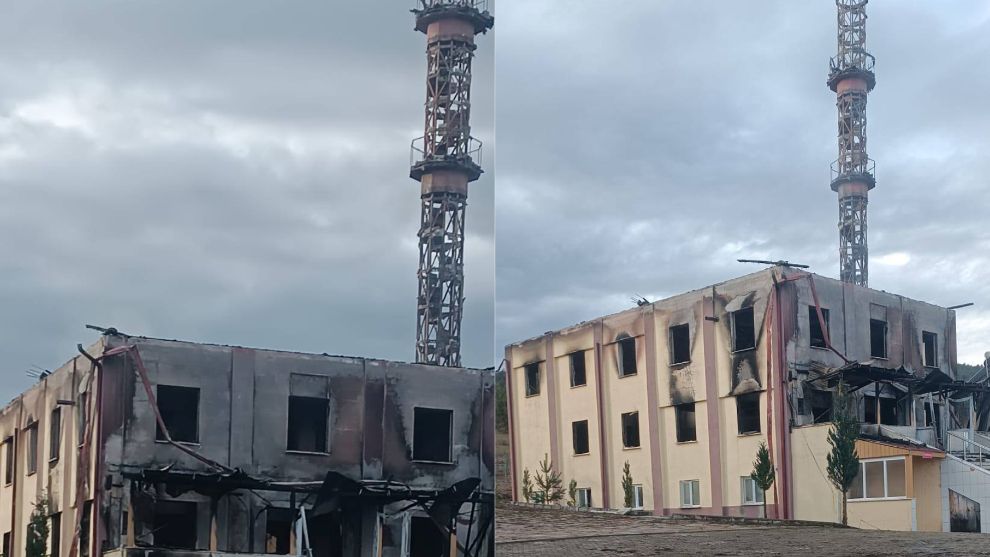 Bolu'da camii yangını!