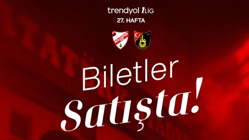 Boluspor- İstanbulspor maçı Biletleri Satışta...
