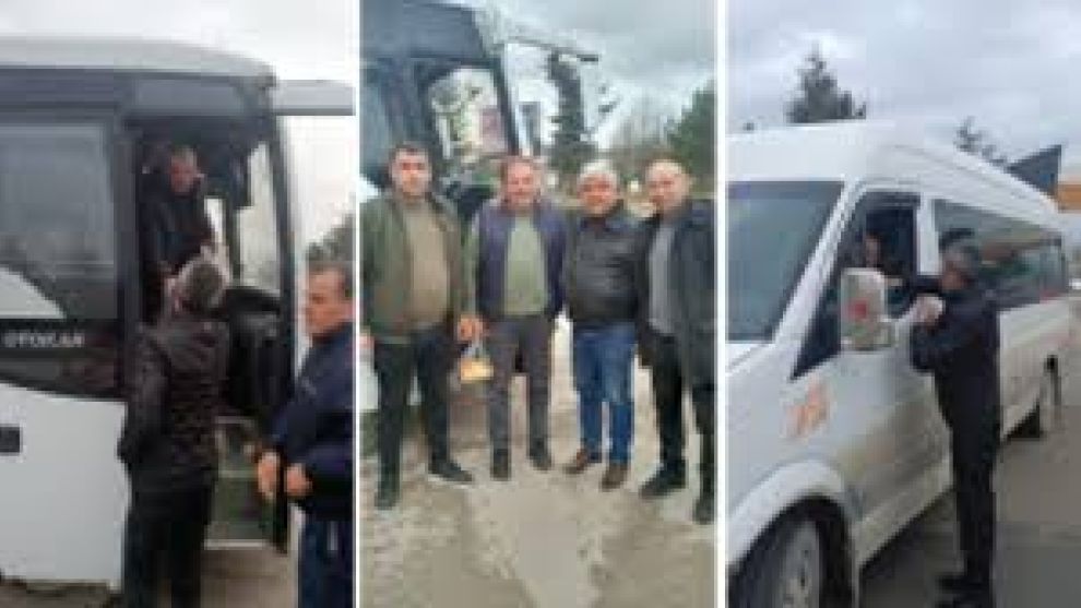 Şoförlerin kandilini kutlayarak kandil simidi ve türk kahvesi dağıttılar