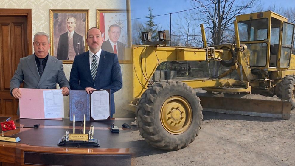 Mengen Kaymakamlığı'ndan Mengen Belediyesi'ne İş Makinesi Desteği