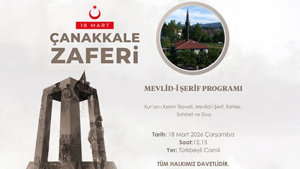 Mengen'de Çanakkale Zaferi'nin 111. yılına özel Mevlid-i Şerif programı düzenlenecek