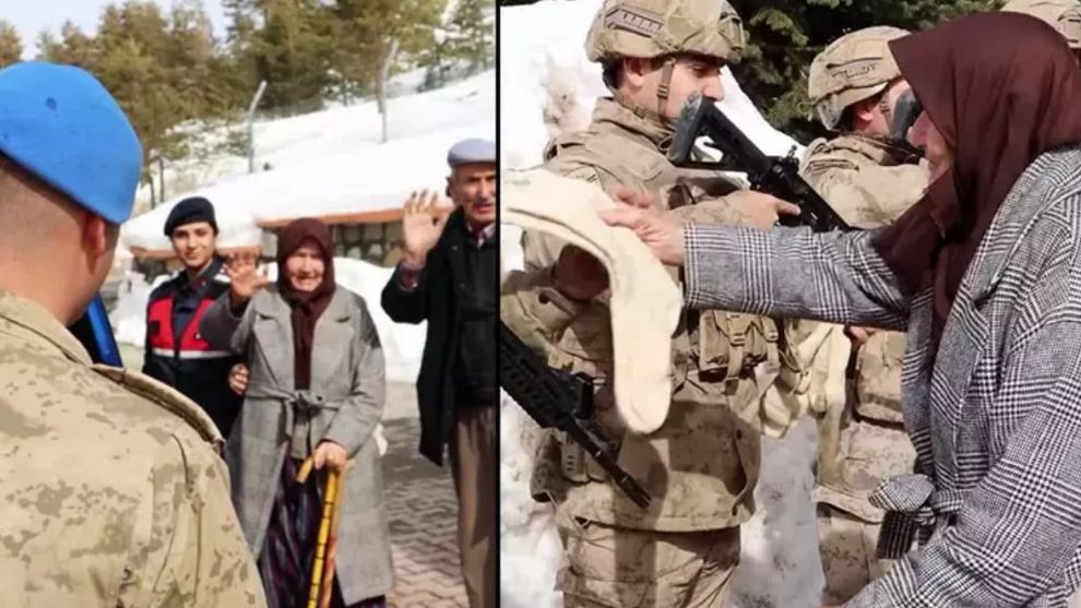 Yaşlı kadın elleriyle ördüğü çorapları iki yıldır Mehmetçiğe gönderiyor