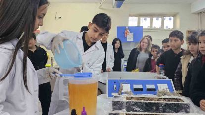 Bolu'da ilkokul öğrencileri atık yağları sabuna dönüştürdü