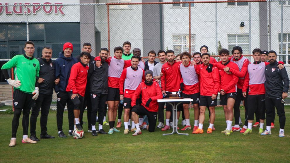 Boluspor'da Yaş günü kutlaması...