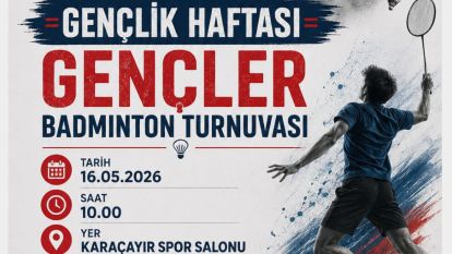 Gençlik Haftasında  Gençlere Badminton Turnuvası…