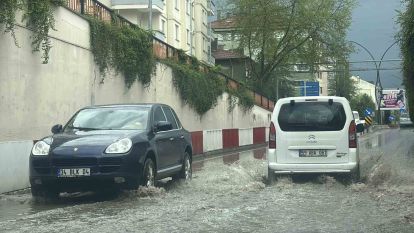Şiddetli dolu etrafı beyaza bürüdü: