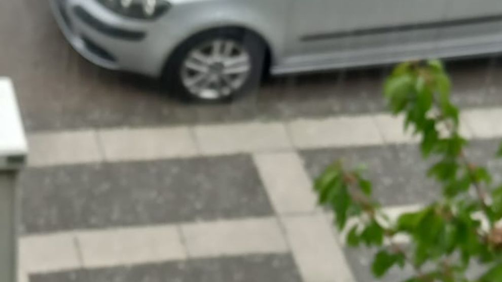 Bolu Merkezde 12 Mayıs Salı günü Yağan Dolu Üzdü...
