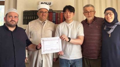 Güney Koreli genç Bolu'da Müslüman oldu